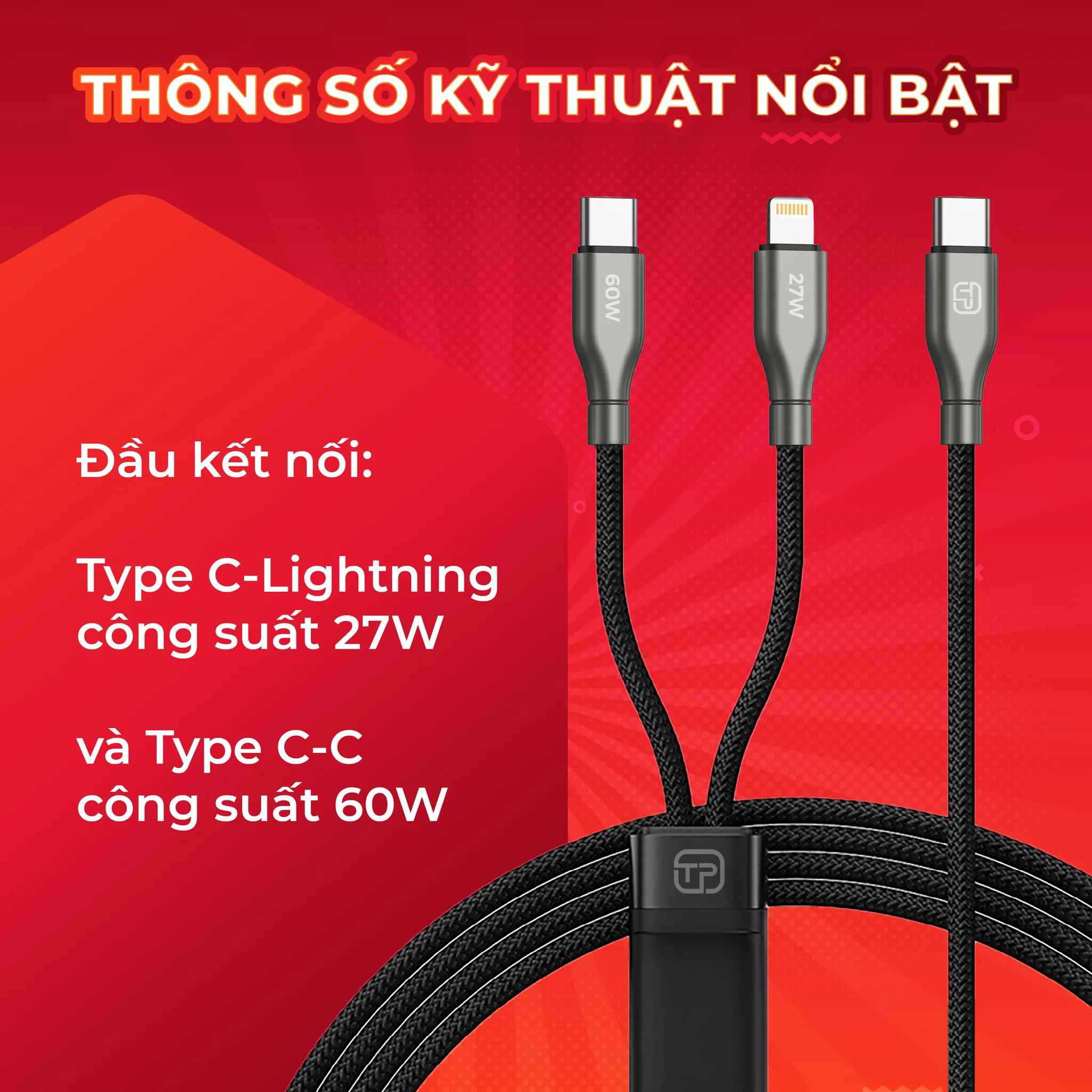 CÁP SẠC TP2C TÙNG PHONG