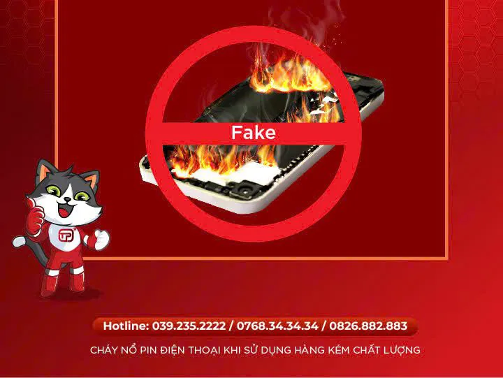 Nguy Cơ Cháy Nổ Khi Thay Cell Pin Điện Thoại Không Chính Hãng
