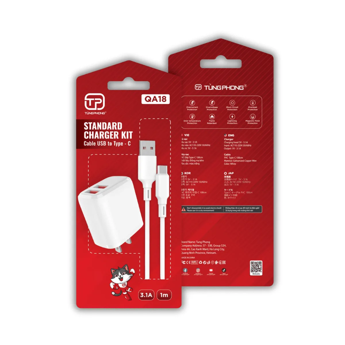 BỘ SẠC QA18 - SẠC NHANH TỚI 30W. CHỐNG QUÁ DÒNG & TẢN NHIỆT TỐT