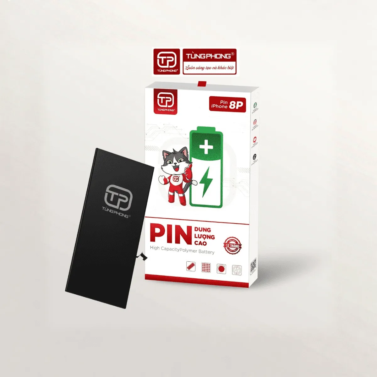 PIN IPHONE 8 PLUS DUNG LƯỢNG CAO. THƯƠNG HIỆU TÙNG PHONG