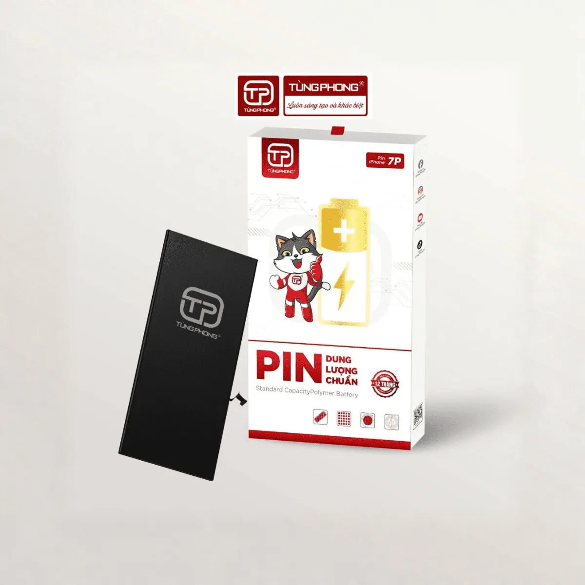 PIN IPHONE 7 PLUS DUNG LƯỢNG CHUẨN. THƯƠNG HIỆU TÙNG PHONG