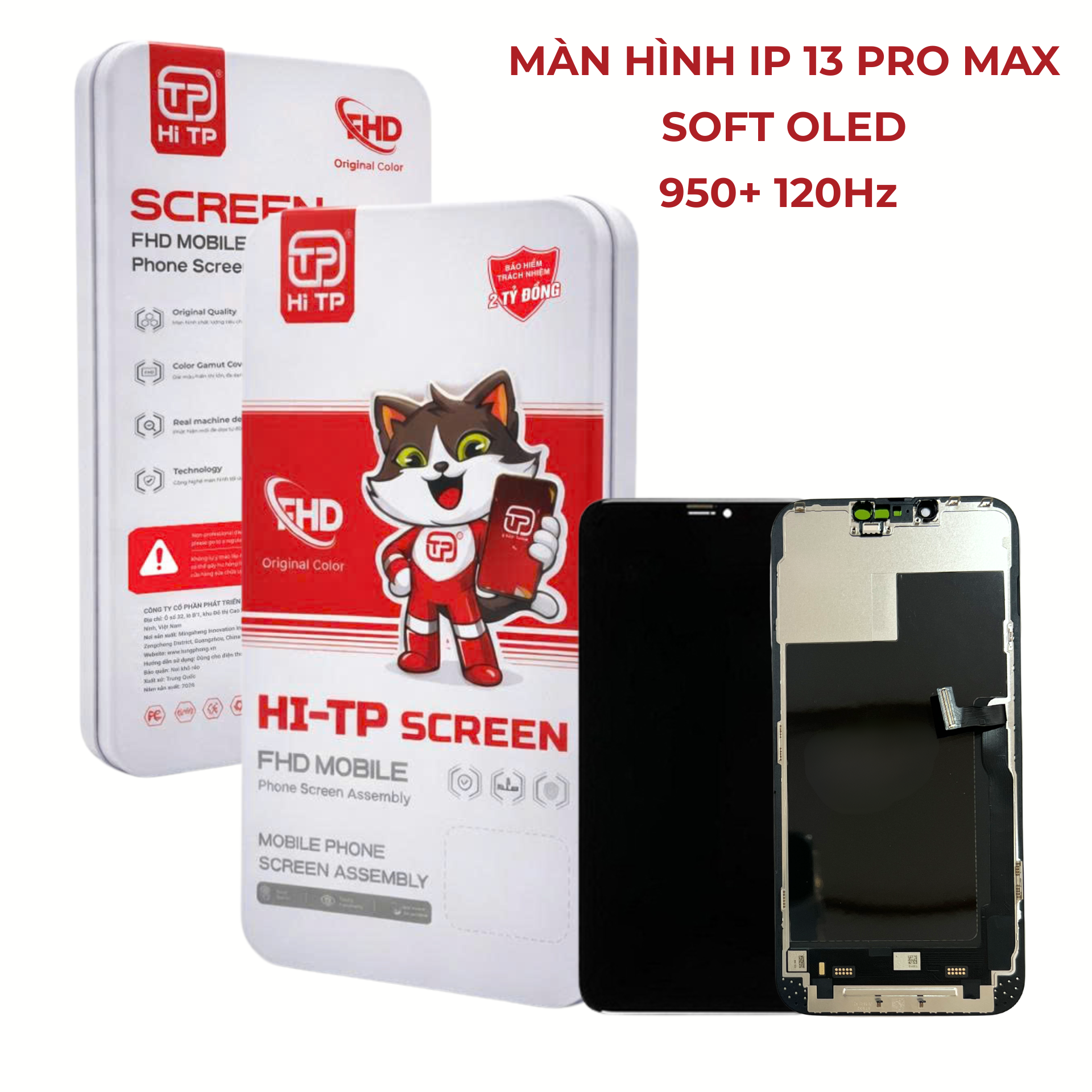 MÀN HÌNH TP IPHONE 13 PRO MAX (SOFT OLED) - THƯƠNG HIỆU HI TP