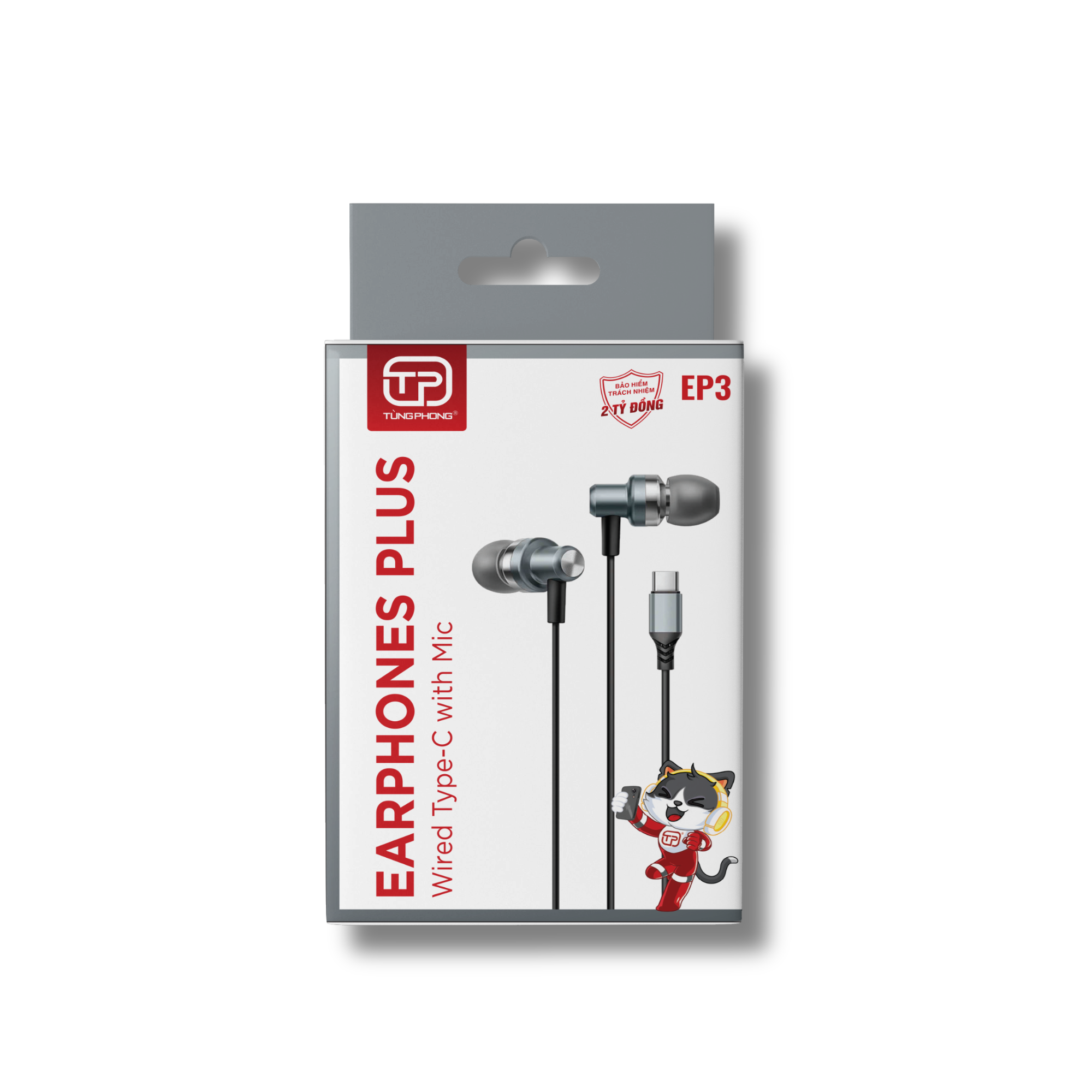 TAI NGHE DÂY EP3. CHÂN CẮM TYPE-C. HỖ TRỢ MICRO