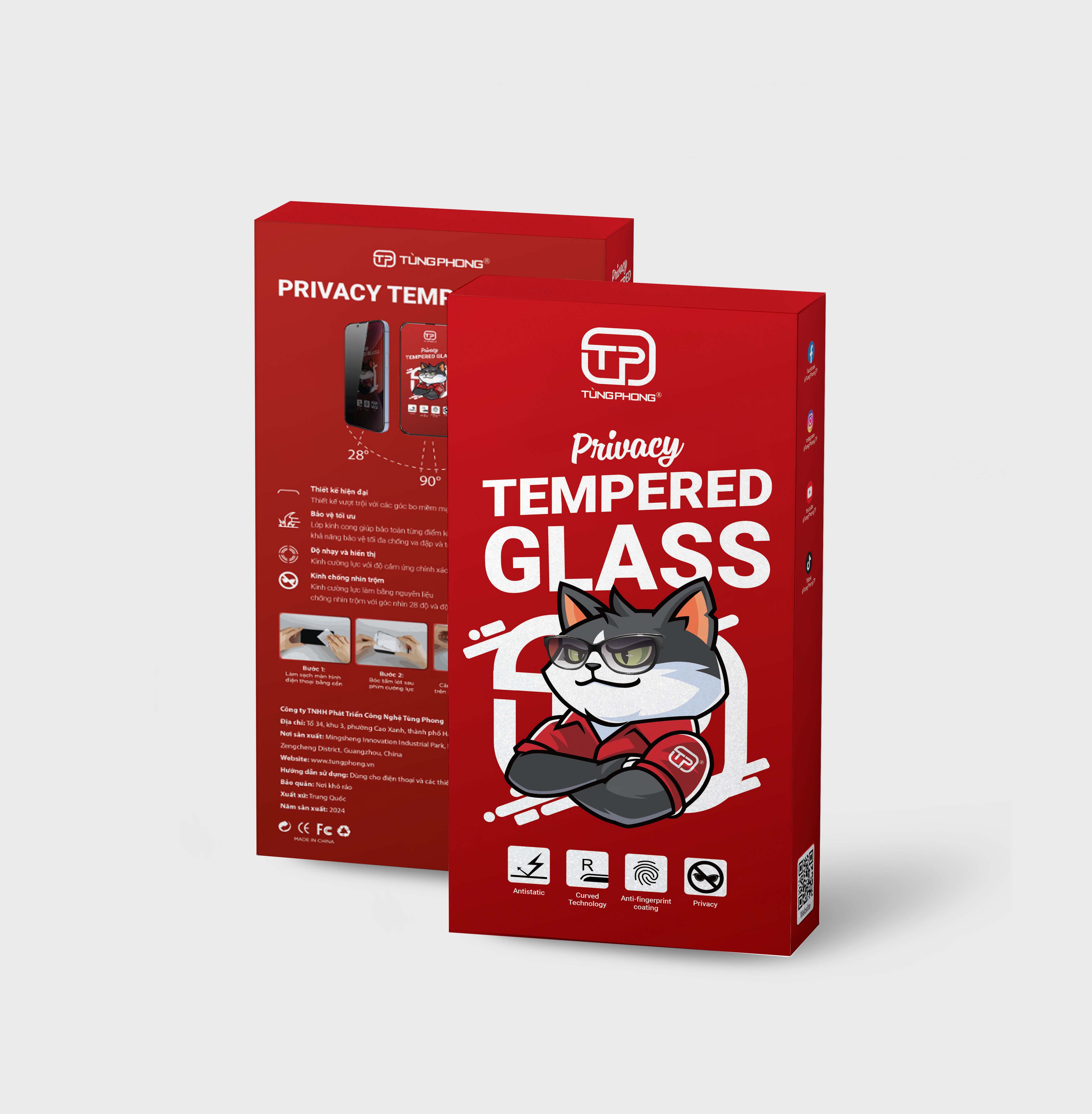 KÍNH CƯỜNG LỰC IPHONE TL26 - CHỐNG NHÌN TRỘM. CHỐNG XƯỚC. ĐỘ CỨNG 9H - HỘP 10 CÁI