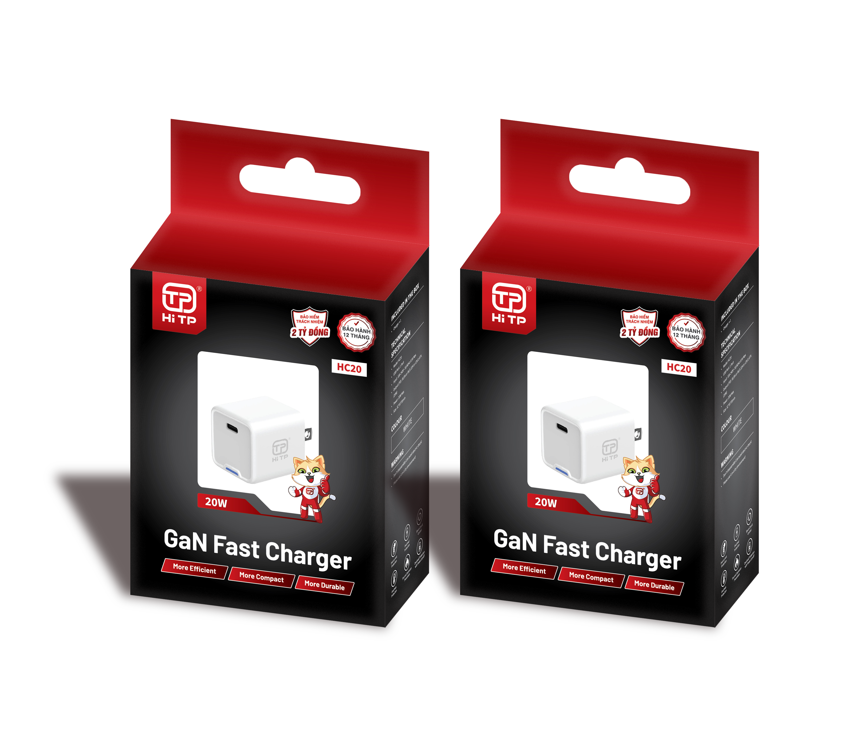 CỦ SẠC HC20 - SẠC NHANH CÔNG NGHỆ GAN. HỖ TRỢ PD.20W